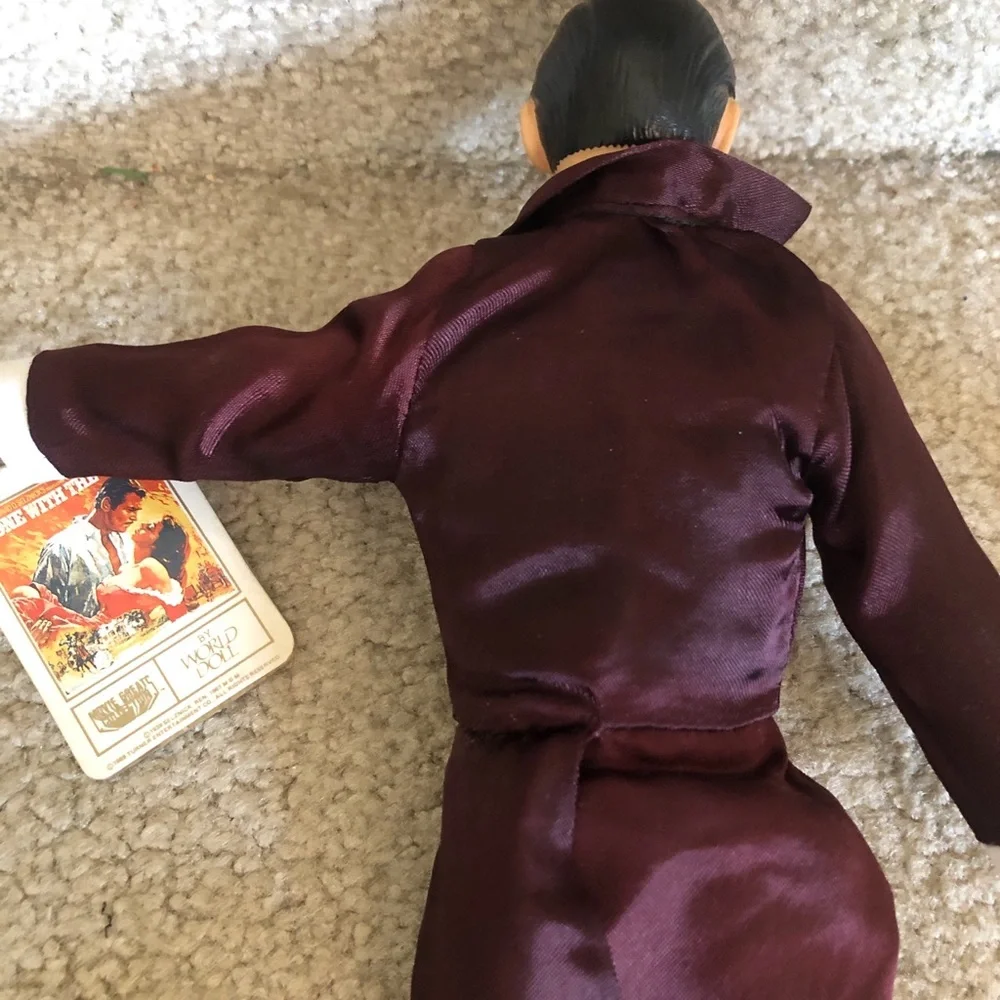 Vintage Male Doll in Deep Plum Tuxedo